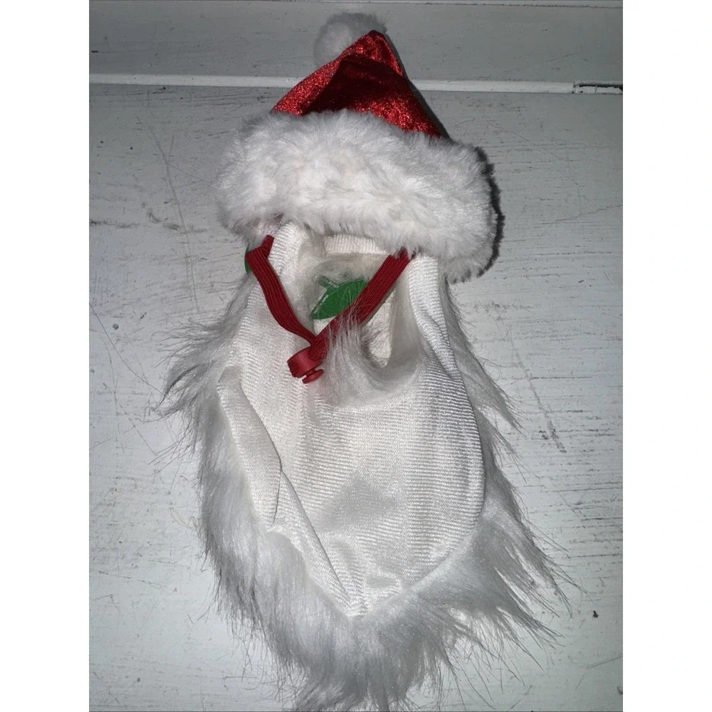Merry & Bright‎ Brand Holiday S Pet Headpiece Hat Christmas Tree Small Dog SANTA